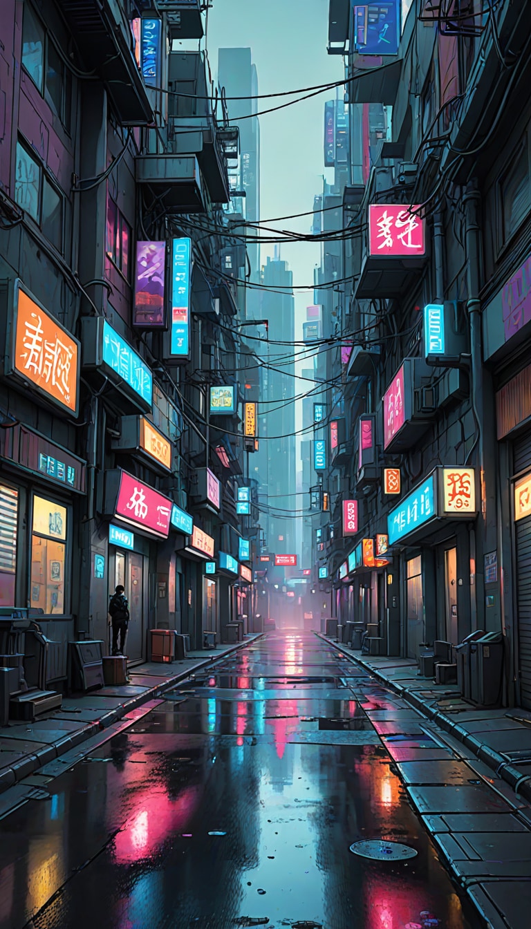 cyberpunk street