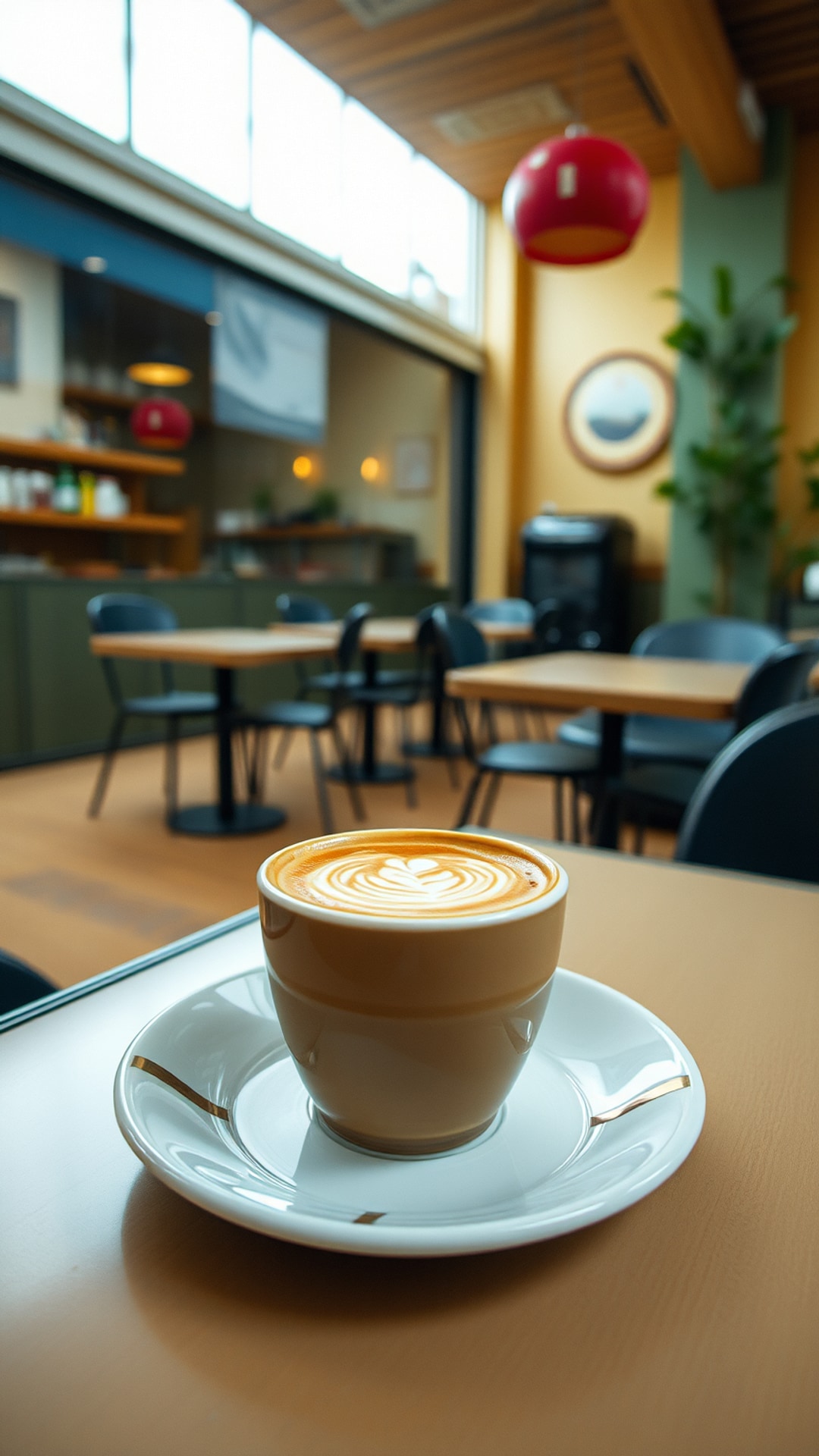 AI-generated food & drinks Snapchat streak snap featuring coffee, 1080 by 1920 portrait