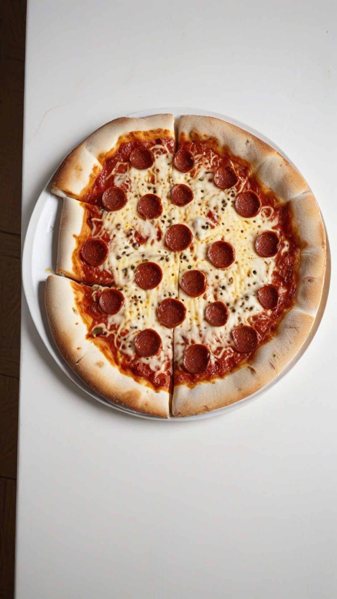 AI-generated food & drinks Snapchat streak snap featuring pizza, 1080 by 1920 portrait