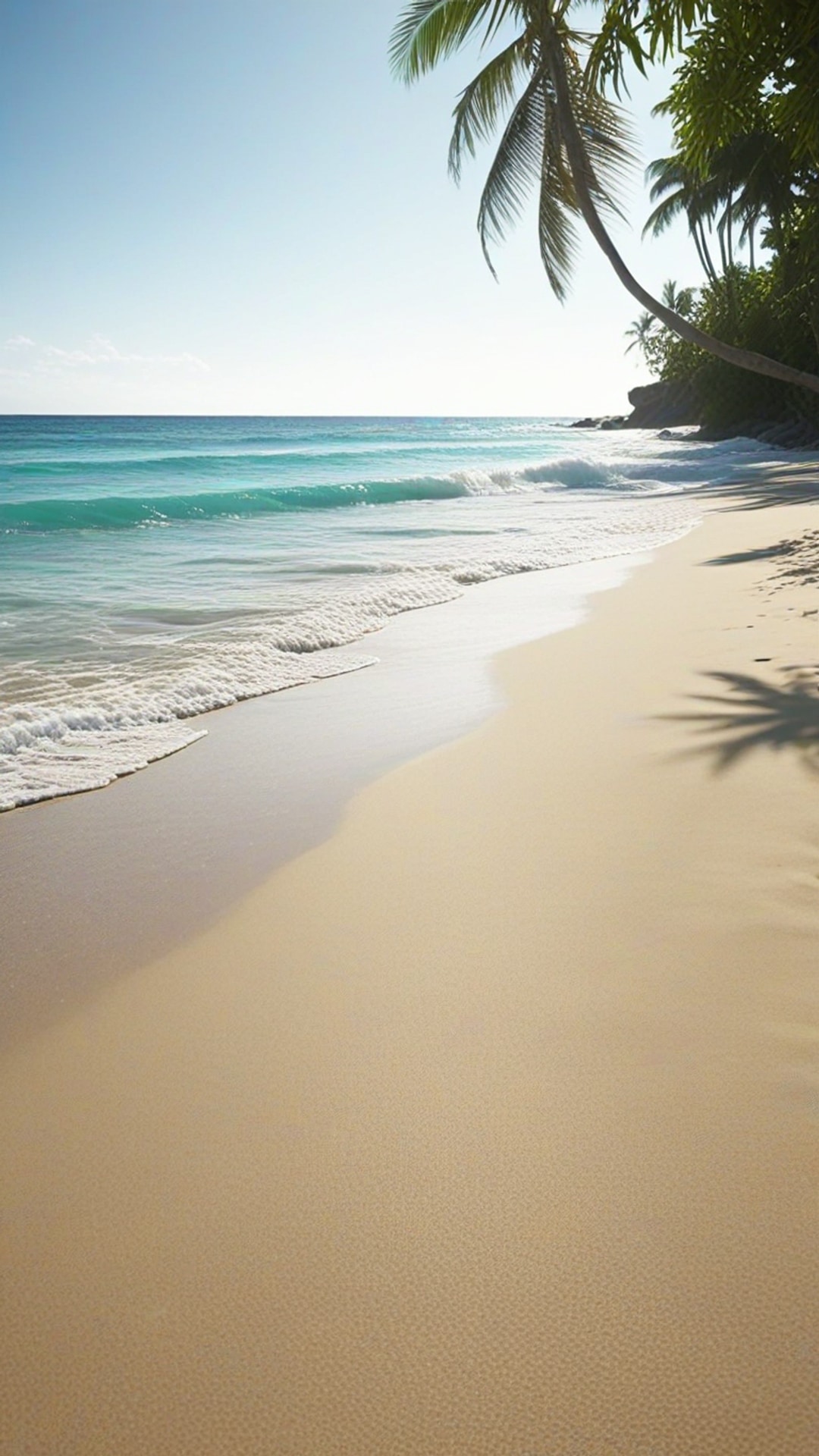 AI-generated travel Snapchat streak snap featuring beach, 1080 by 1920 portrait