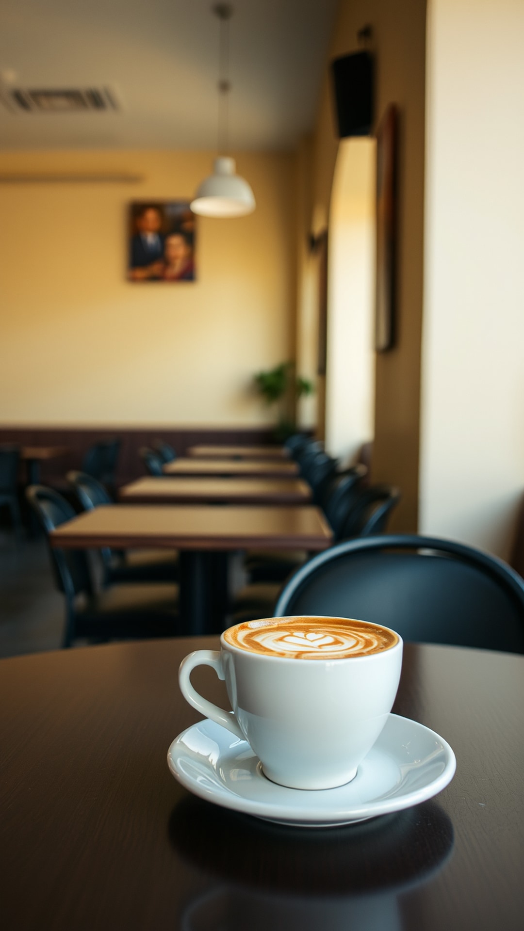AI-generated food & drinks Snapchat streak snap featuring coffee, 1080 by 1920 portrait