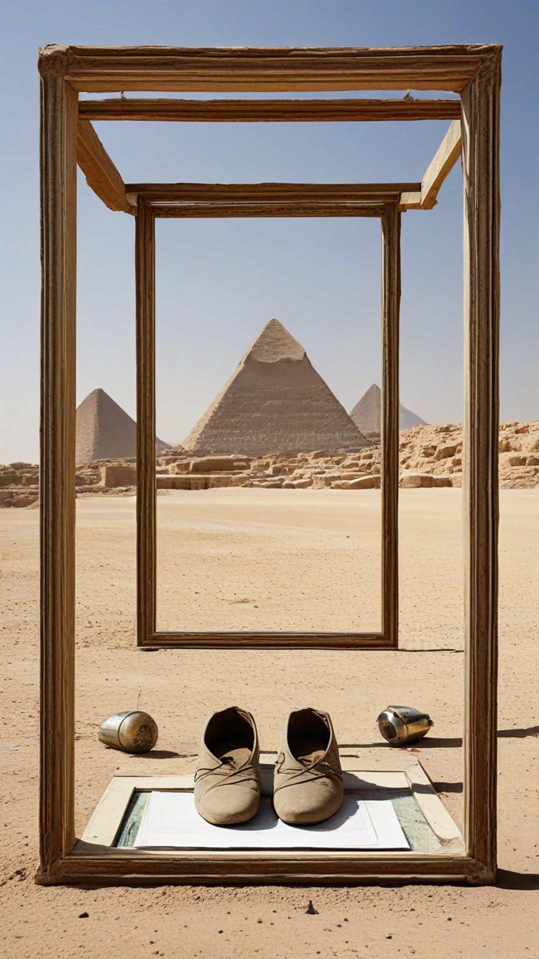 AI-generated travel Snapchat streak snap featuring EGYPT, 1080 by 1920 portrait
