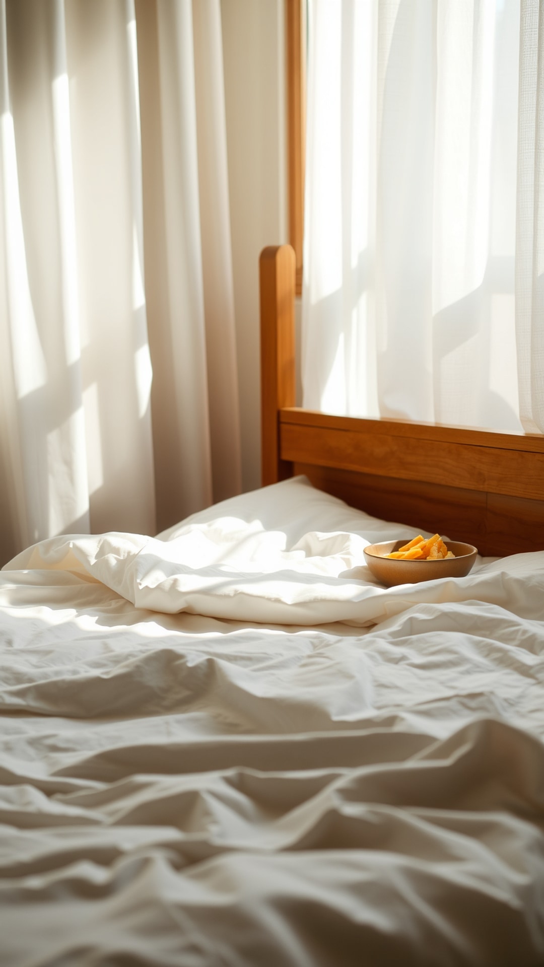AI-generated streak saver Snapchat streak snap featuring bed, 1080 by 1920 portrait