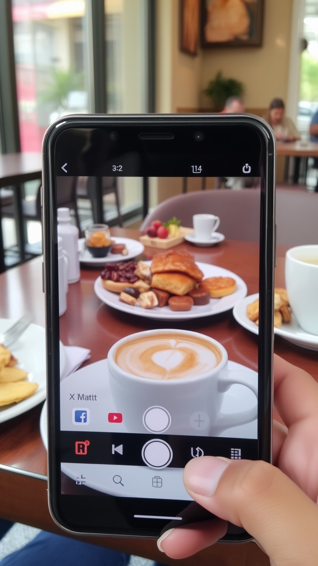 AI-generated food & drinks Snapchat photo featuring food, 1080 by 1920 portrait