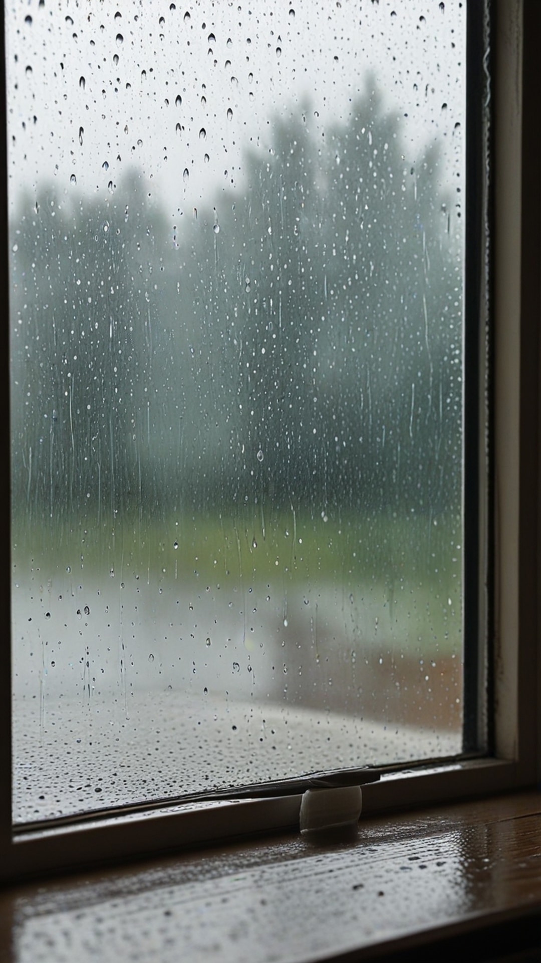 AI-generated streak saver Snapchat streak snap featuring rain fall car windows, 1080 by 1920 portrait