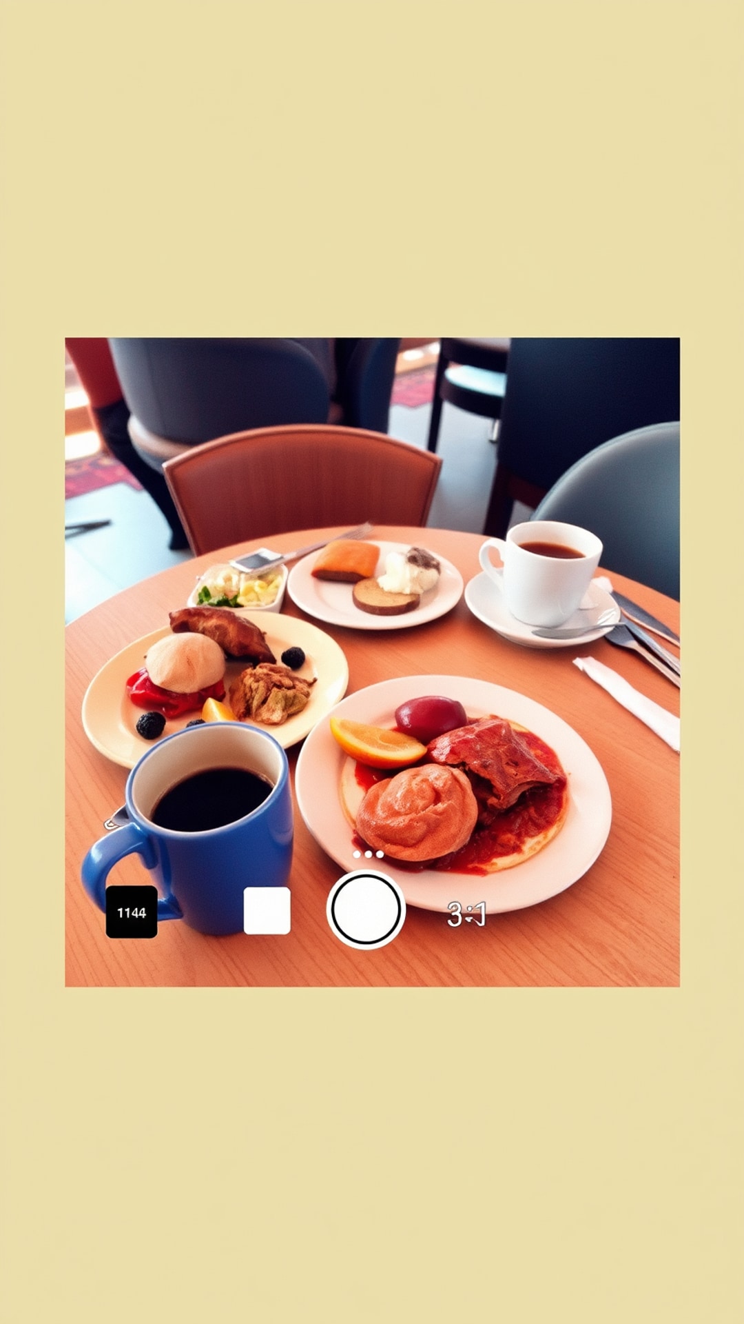 AI-generated food & drinks Snapchat photo, 1080 by 1920 portrait
