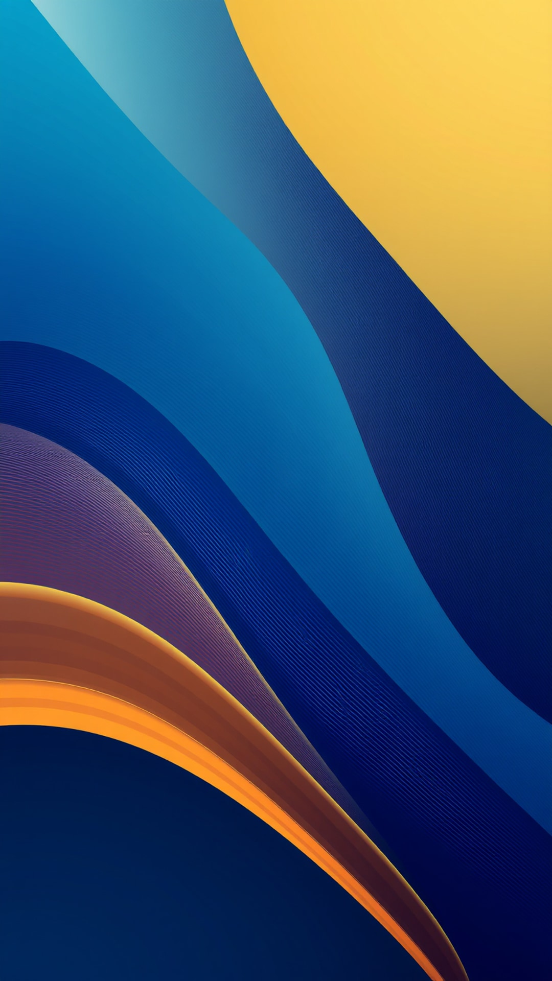 AI-generated abstract phone wallpaper featuring gradient waves
